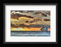 Key West Clipper Sunset I Fine Art Print