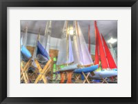Model Sailboat Clubhouse Fine Art Print