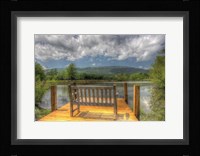 Mountain Dock and Bench II Fine Art Print