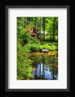 Pond Vertical With a Frame Fine Art Print