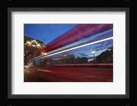 Bus Tower Bridge Framed Print