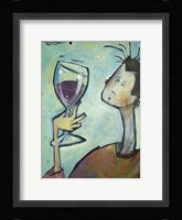 Man Swirls Wine Fine Art Print