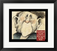 Mouth Shut Poster Fine Art Print