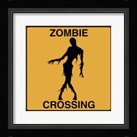 Zombie Crossing Framed Print