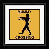 Mummy Crossing Framed Print