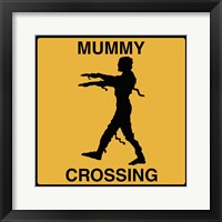 Mummy Crossing Framed Print