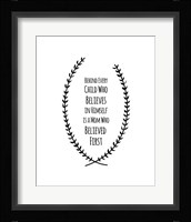 Mom Believed First - Son Fine Art Print