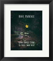 Good Things Come To Those Who Wait Yellow Flower Fine Art Print