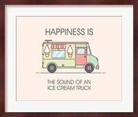Ice Cream Truck Green Fine Art Print