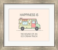 Ice Cream Truck Green Fine Art Print