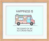 Ice Cream Truck Pink Fine Art Print