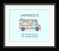 Ice Cream Truck Pink Fine Art Print