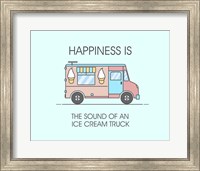 Ice Cream Truck Pink Fine Art Print