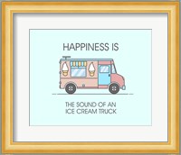 Ice Cream Truck Pink Fine Art Print