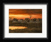 Sunset River Crossing Fine Art Print