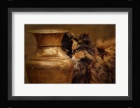 Behind The Antique Vase Fine Art Print