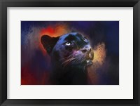 Colorful Expressions Black Leopard Fine Art Print