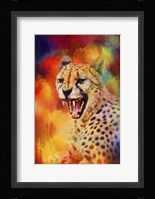 Colorful Expressions Cheetah 2 Framed Print