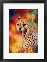 Colorful Expressions Cheetah 2 Framed Print