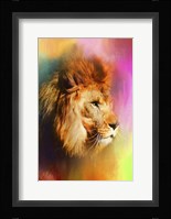 Colorful Expressions Lion Framed Print