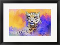Colorful Expressions Snow Leopard Fine Art Print