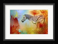 Colorful Expressions Zebra Fine Art Print