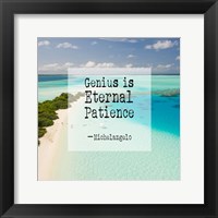 Genius is Eternal Patience - Beach Fine Art Print