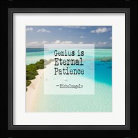 Genius is Eternal Patience - Beach Fine Art Print