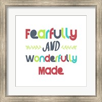 Fearfully and Wonderfully Made - Red and Blue Fine Art Print