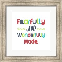 Fearfully and Wonderfully Made - Red and Blue Fine Art Print