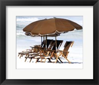 Beach Chairs V Fine Art Print