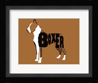 Boxer Word 2 Fine Art Print