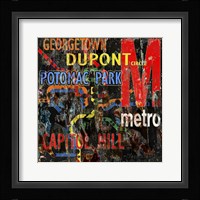 Metro Framed Print