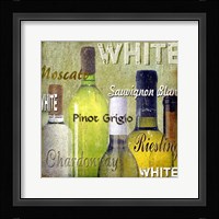 White Wine Bottles Fine Art Print