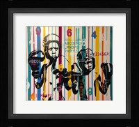 Boxers And Alphabet Fine Art Print