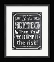 Chalk Board 1 Fine Art Print