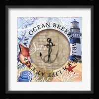 Circled Lighthouse 2 Framed Print