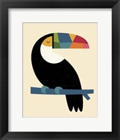 Rainbow Toucan Framed Print