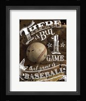 That Game is Baseball Framed Print