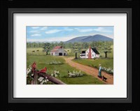 Baker's Mtn. and Cardinals Fine Art Print
