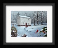 Old St. Paul's At Christmas Fine Art Print