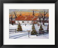 Mom and Dad's in Winter Fine Art Print
