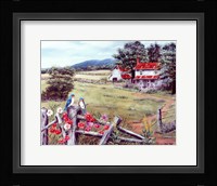 Bluebirds And Baker's Mtn Fine Art Print