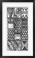 Patterns of the Amazon IV BW Framed Print