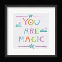 Unicorn Magic V Clouds Framed Print