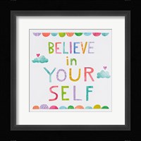 Unicorn Magic VI Clouds Framed Print