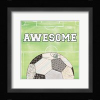 On the Field IV Awesome Framed Print