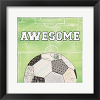 On the Field IV Awesome Framed Print
