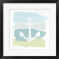 Seaside Swatch Anchor Framed Print