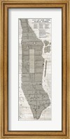 New York Parks Map Vertical Fine Art Print